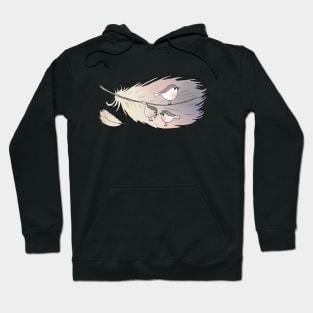 Feder mit Vogel Hoodie